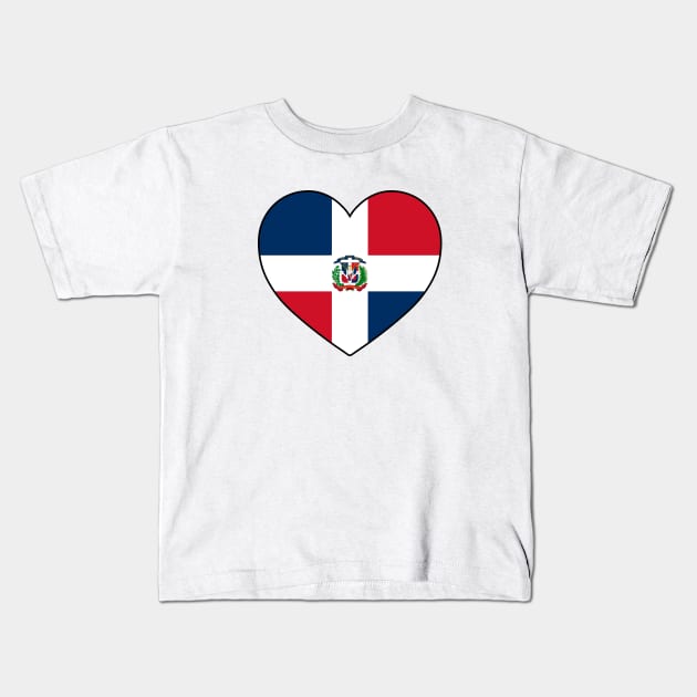 Heart - Dominican Republic _094 Kids T-Shirt by Tridaak